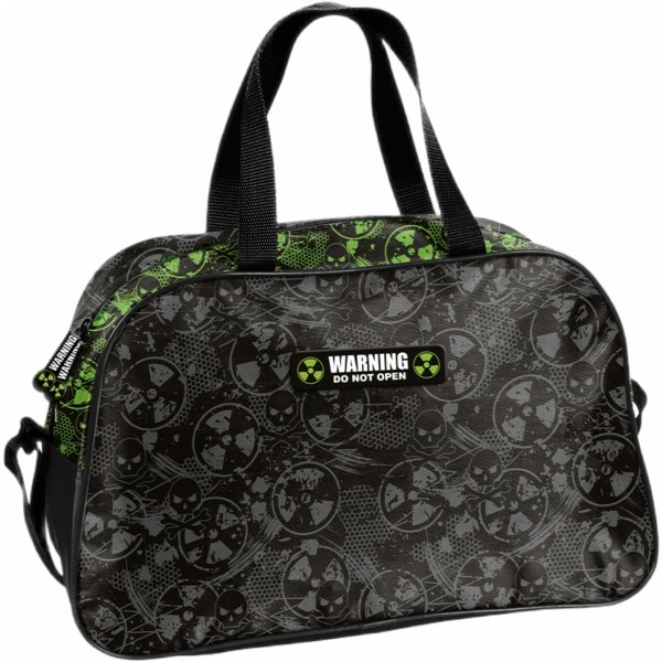 TORBA SPORTOWA WARNING ALERT NA BASEN PODRÓŻNA CHŁOPIĘCA WYCIECZKOWA PASO