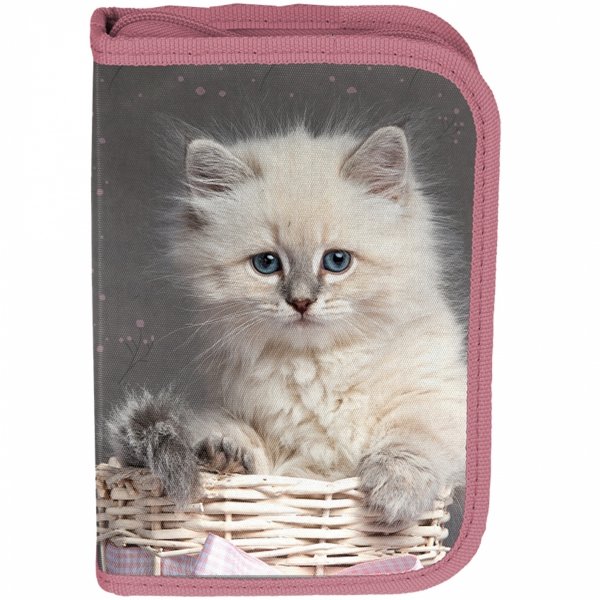 PASO TORNISTER SZKOLNY KOTY DZIEWCZĘCY Z KOTKIEM KOMPLET 5w1 KOTKI