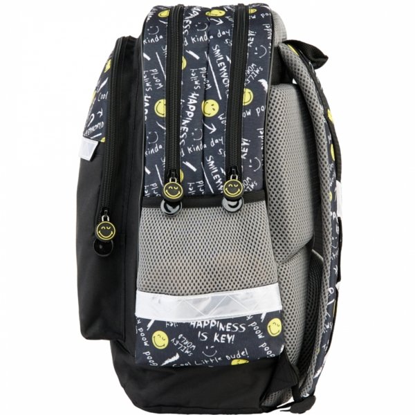 ZESTAW 5el SMILEY PLECAK SZKOLNY DZIECIĘCY TORNISTER BUŹKI EMOTKI EMITIKONY