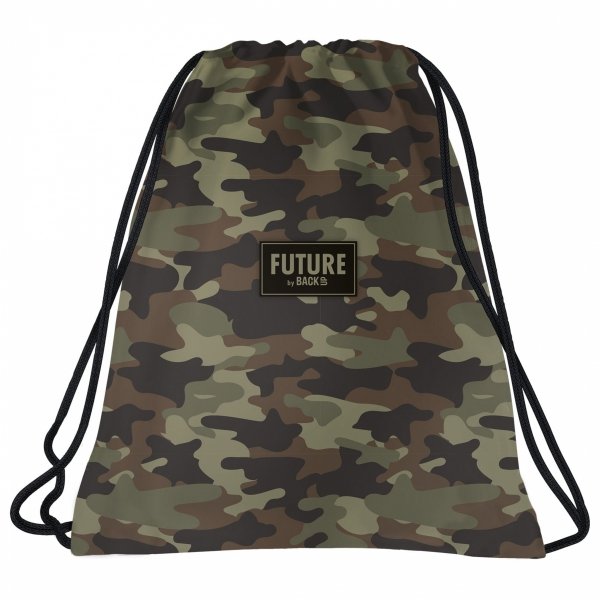 MORO KOMPLET 5 ele SZKOLNY PLECAK MŁODZIEŻOWY BACKUP KAMUFLAŻ WOJSKOWY