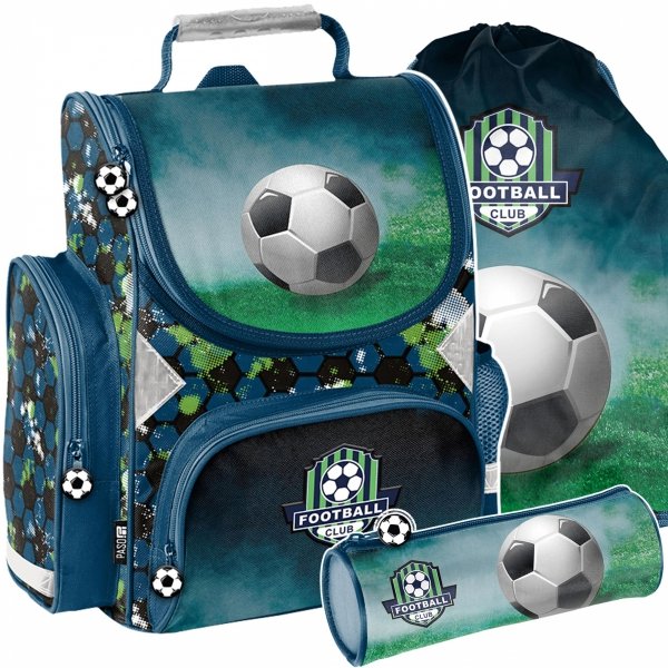 TORNISTER PIŁKARSKI SZKOLNY CHŁOPIĘCY DO KLAS 1-4 PODSTAWÓWKI PIŁKA NOŻNA