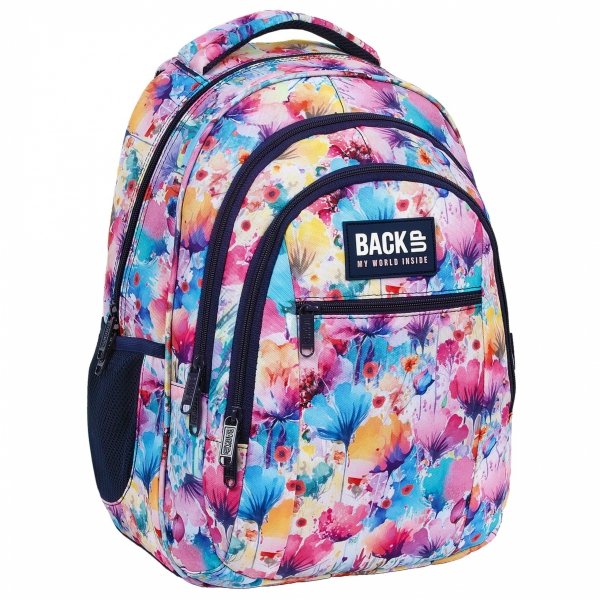 KWIATOWY ZESTAW 5w1 PLECAK DLA MŁODZIEŻY BACKUP DZIEWCZĘCY KWIATY