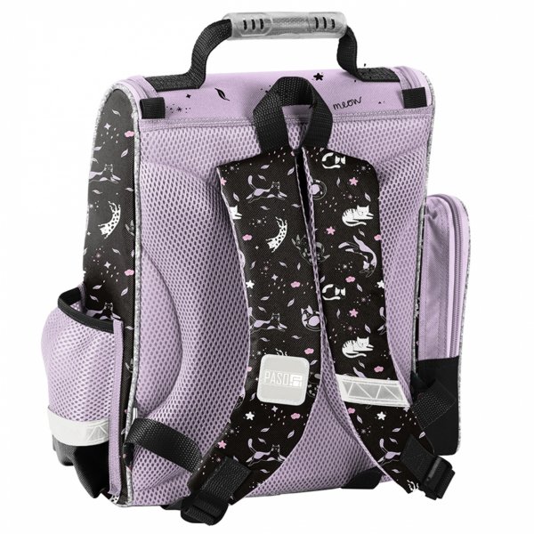 TORNISTER KOT DZIEWCZĘCY SZKOLNY Z KOTEM DO 1 KLASY KOTEK KOMPLET 5w1 CATS