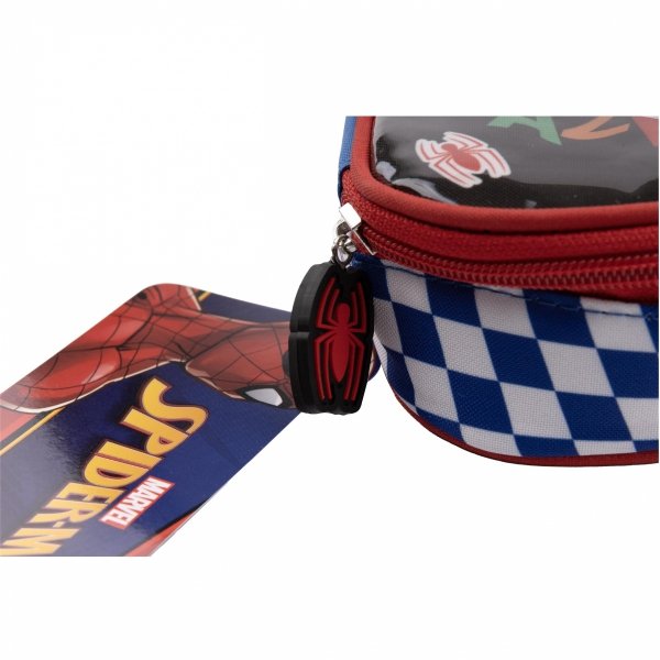SPIDERMAN PIÓRNIK SZKOLNY SASZETKA Z KLAPKĄ DLA CHŁOPAKA 1 KOMOROWY