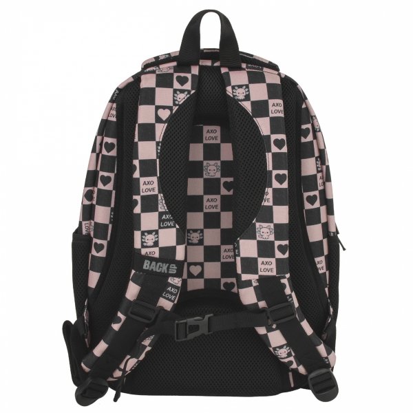 SZACHOWNICA RÓŻOWA PLECAK MŁODZIEŻOWY BACKUP DZIEWCZĘCY SZKOLNY KOMPLET 3w1