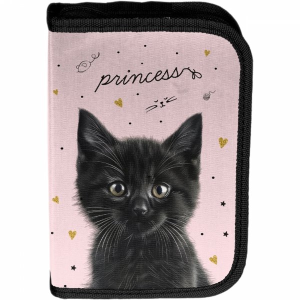 PIÓRNIK KOTEK SZKOLNY DO PODSTAWÓWKI DLA DZIEWCZYNEK DO 1 KLASY Z KOTKIEM