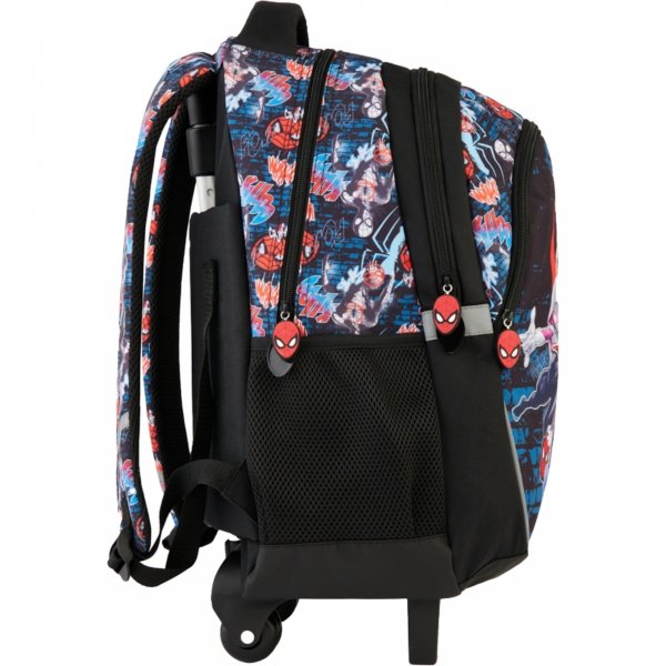 SPIDERMAN Plecak na Kółkach do Szkoły Podstawowej MARVEL z Rączką Chłopięcy