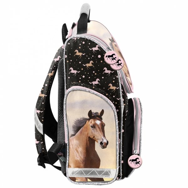 TORNISTER KOŃ KOMPLET 5el SZKOLNY Z KONIEM DO 1 KLASY DO PODSTAWÓWKI KONIE