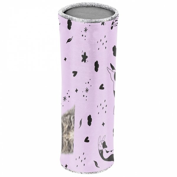 TORNISTER KOT DZIEWCZĘCY SZKOLNY Z KOTKIEM DO 1 KLASY KOTEK KOMPLET 3w1