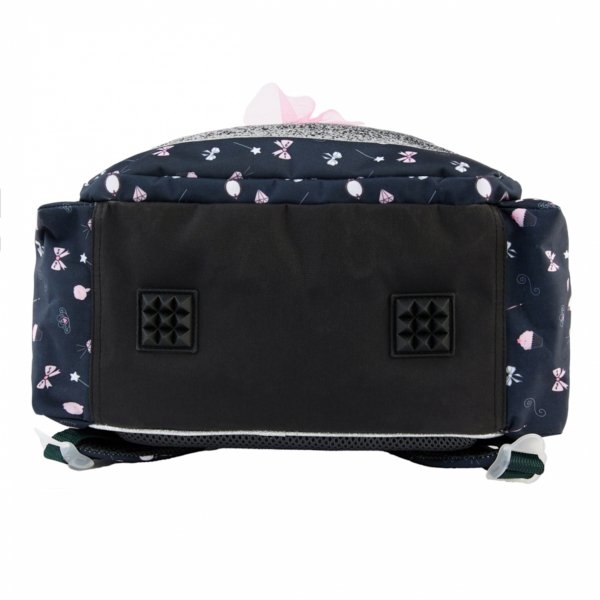 BALERINA Plecak Szkolny dla Uczennic Dziewczęcy do Podstawówki CZARNY PASO