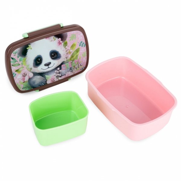 ŚNIADANIÓWKA PANDA DLA DZIEWCZYNEK Z MISIEM KANAPNIK NA DRUGIE ŚNIADANIE