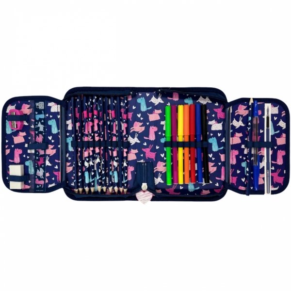 DERFORM PLECAK Z PIESKAMI DLA UCZENNICY SZKOLNY KOMPLET DO PODSTAWÓWKI PIES