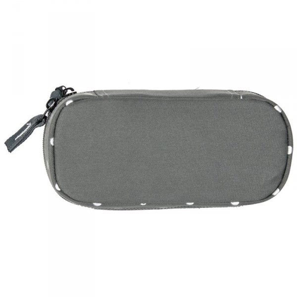Piórnik Młodzieżowy Etui Szkolny Szary w Kropki