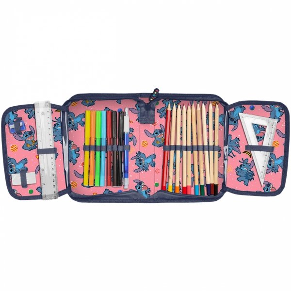 STITCH ZESTAW 6 elem. PLECAK DO SZKOŁY STICH DZIEWCZĘCY DO KLAS 1-4 PASO