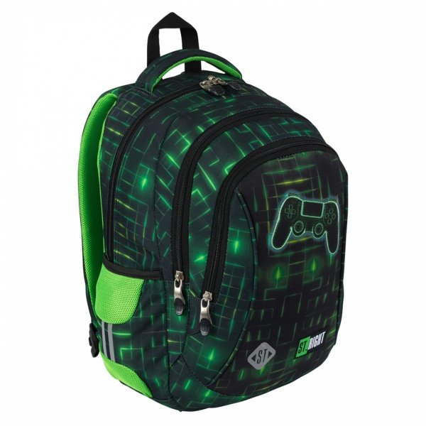 GAMER PLECAK ST.RIGHT SZKOLNY GAME ZESTAW 3w1 GRY DLA CHŁOPAKÓW GAMEPAD