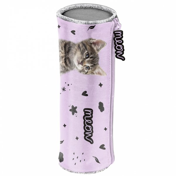 PLECAK SZKOLNY Z KOTKIEM DLA DZIEWCZYNY DO 1 KLASY KOMPLET 3w1 KOTEK PASO