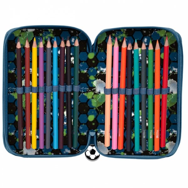 PIŁKARSKI PIÓRNIK 3 kom FOOTBALL Z WYPOSAŻENIEM SZKOLNY PIŁKA  NOŻNA PASO