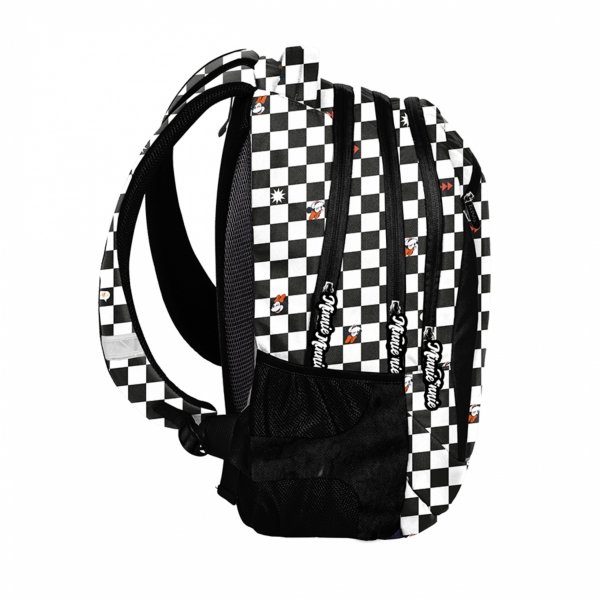 SZACHOWNICA PLECAK MŁODZIEŻOWY SZKOLNY CZARNY BeUniq 4 KOMOROWY ZESTAW 5w1