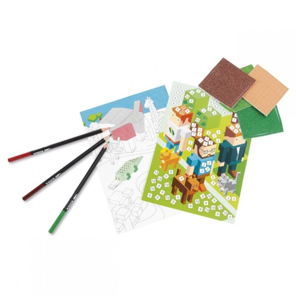 Kreatywna Mozaika Pixel Kidea Minecraft Game 5 arkuszy [KMOPKA]