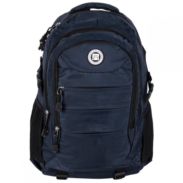 Duży Plecak Młodzieżowy Męski Turystyczny Niebieski do Szkoły [22-30060BL]