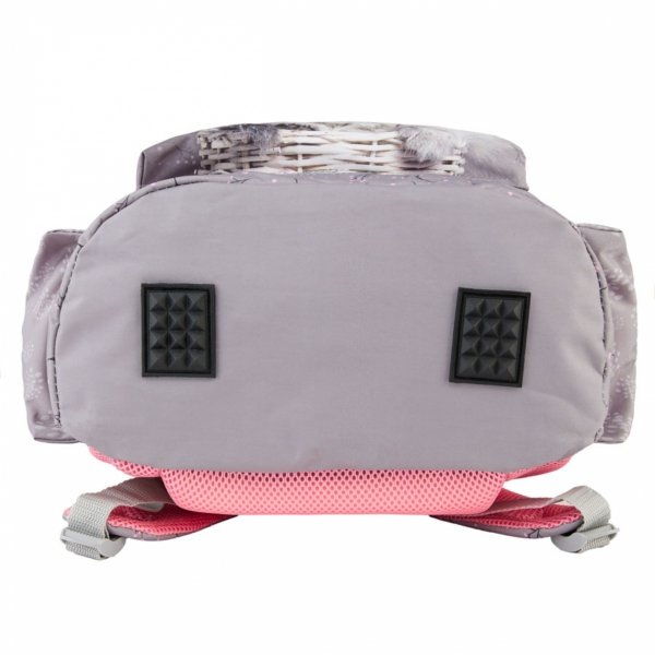 PLECAK KOTY SZKOLNY DLA DZIEWCZYNEK ZESTAW 5 ele DO PODSTAWÓWKI Z KOTKIEM