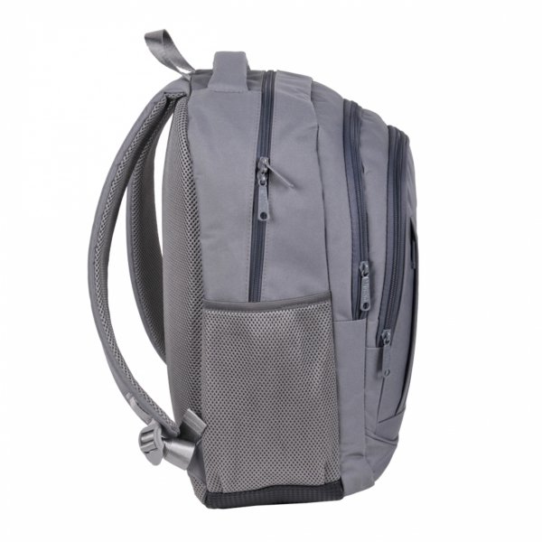 PLECAK SZARY MŁODZIEŻOWY 3 komory BIZNESOWY PODRÓŻNY DUŻY MĘSKI DAMSKI PASO