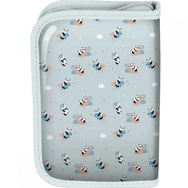 Piórnik Panda Szkolny Otwierany z Misiem Dziewczęcy [PP23PQ-P001BW]