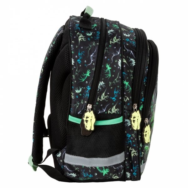 PLECAK DINOZAURY SZKOLNY DO 1 KLASY PODSTAWÓWKI TORNISTER TYRANOZAUR T-REX