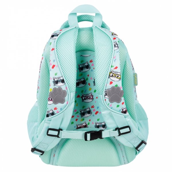 KOTEK MINT ZESTAW 5el MAJEWSKI DLA DZIEWCZYNEK PLECAK KOTKI DO PODSTAWÓWKI