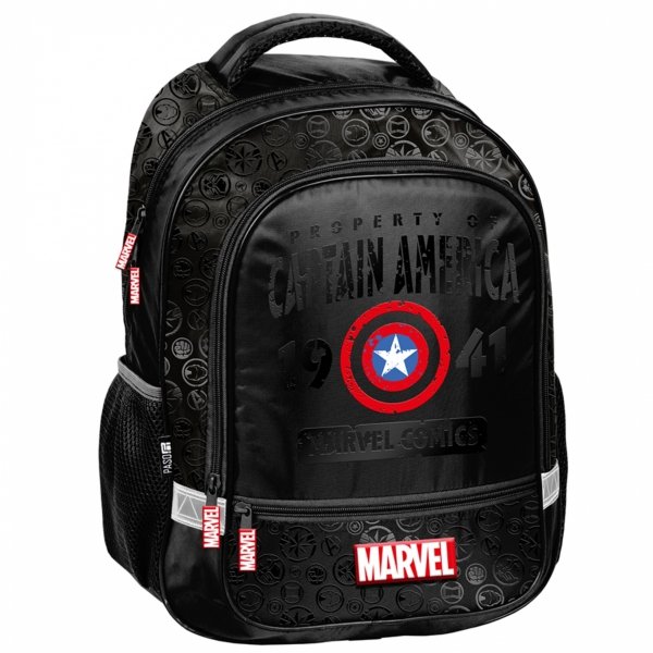 PLECAK SZKOLNY KAPITAN AMERYKA DO 1 KLASY DLA CHŁOPAKA AVENGERS ZESTAW 3el