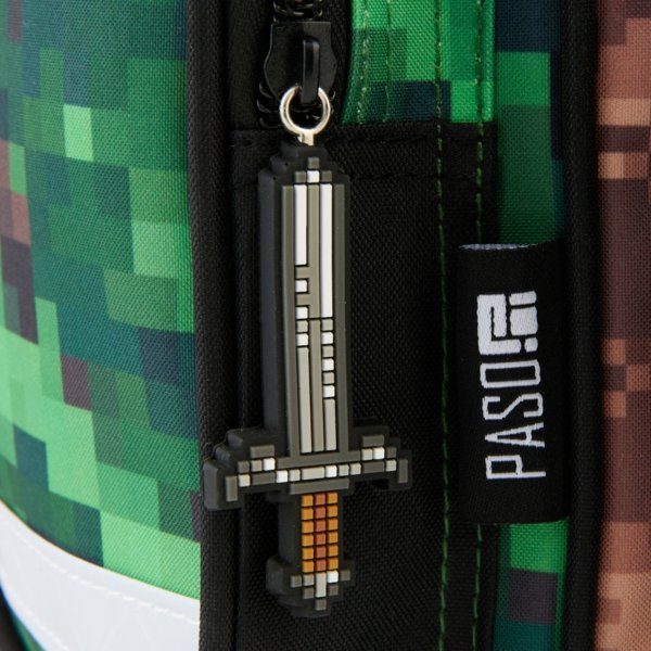 PIKSELE TORNISTER MINECRAFT SZKOLNY GAMING GRY DLA CHŁOPAKÓW DO KLAS 1-4