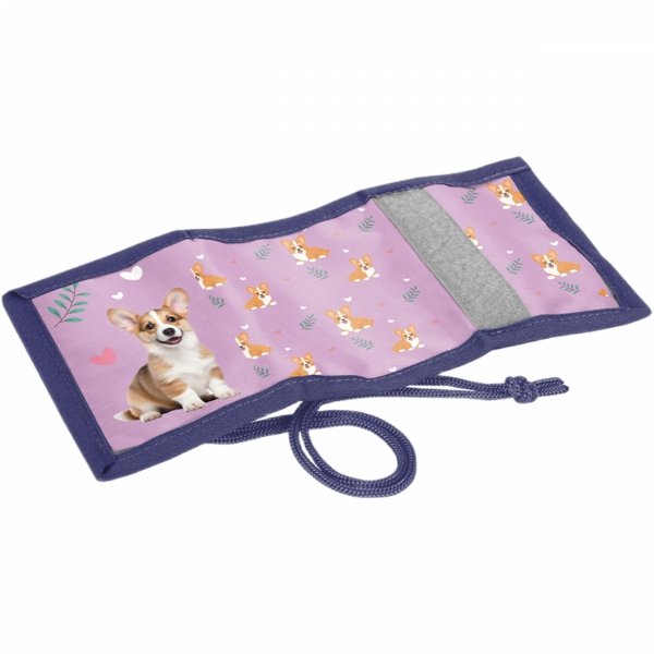 PORTFEL DZIECIĘCY Z PIESKAMI SZKOLNY PASO PORTFELIK DLA DZIEWCZYNEK PIESEK