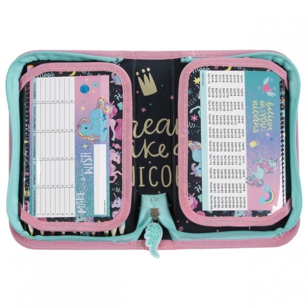 PLECAK JEDNOROŻEC SZKOLNY DO 1 KLASY KOMPLET 5w1 DZIEWCZĘCY UNICORN DERFORM