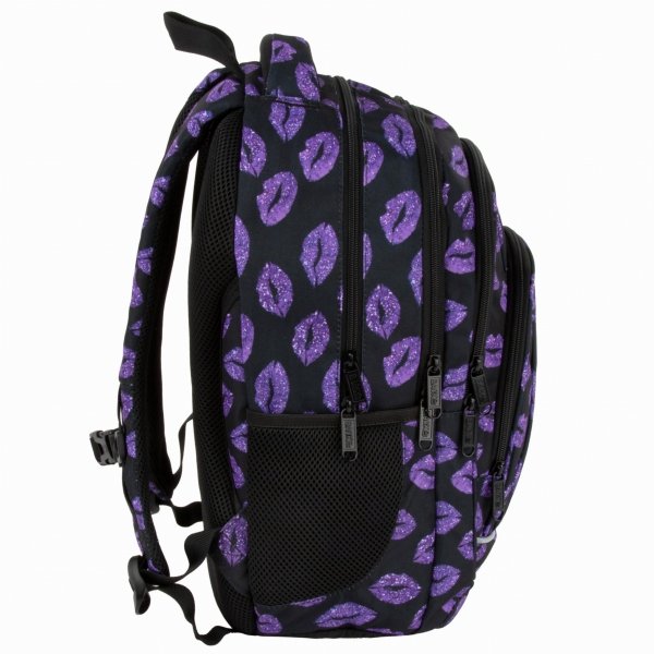 USTA BACKUP PLECAK SZKOLNY MŁODZIEŻOWY DZIEWCZĘCY GLITTER KISS KOMPLET 5w1
