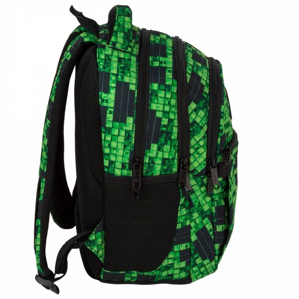 MINECRAFT PLECAK SZKOLNY MŁODZIEŻOWY BACKUP DERFORM KOMPLET 5w1 PIKSELE GRY