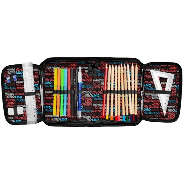 Nowy Wyposażony Szkolny Piórnik Cars Auta dla Uczniów Zygzak [DC23CC-P001]