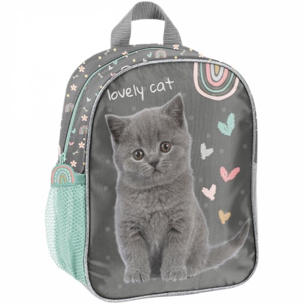 PLECACZEK KOTEK PRZEDSZKOLNY PLECAK DLA DZIEWCZYNEK NA WYCIECZKI Z KOTKIEM