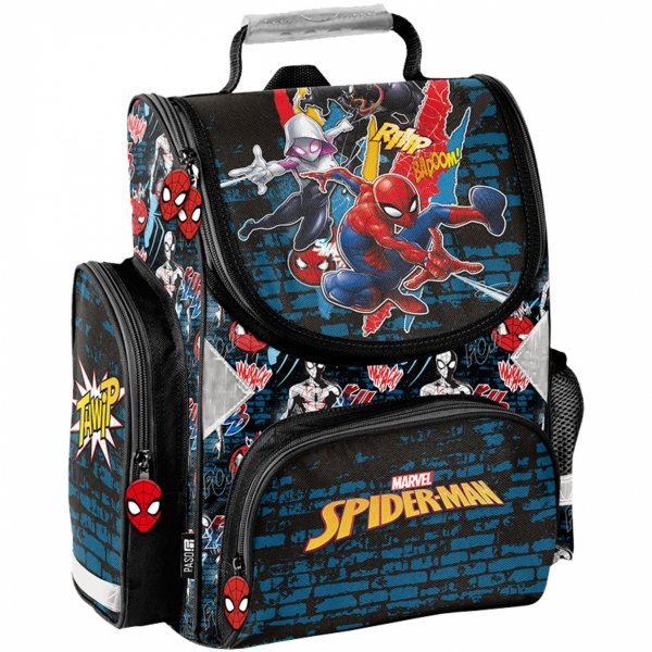 CZARNY Tornister SPIDERMAN Szkolny MARVEL do klas 1-4 do Podstawówki dla CHŁOPAKA