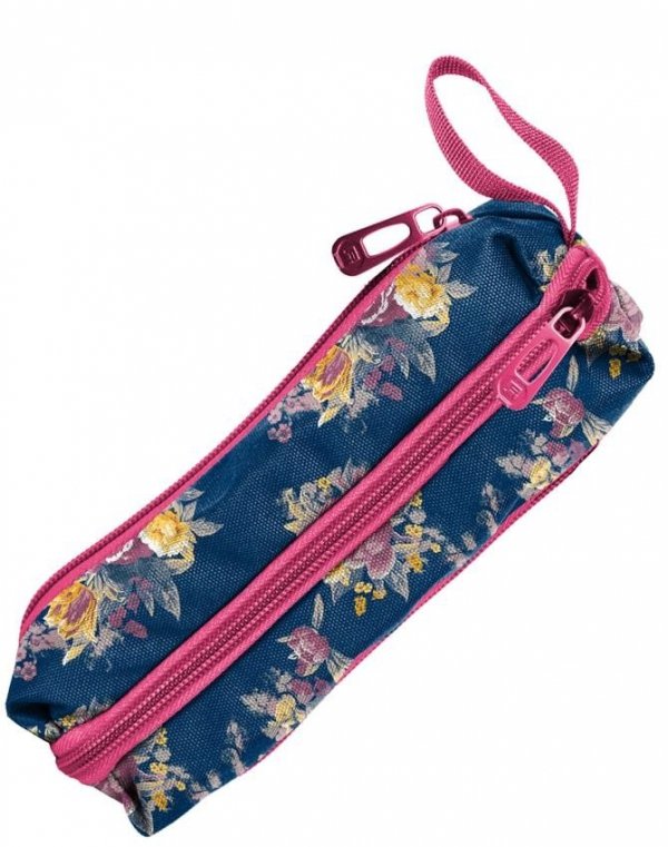 Piórnik Młodzieżowy Kwiaty dla Uczennicy 3-Komorowy [18-007UX]