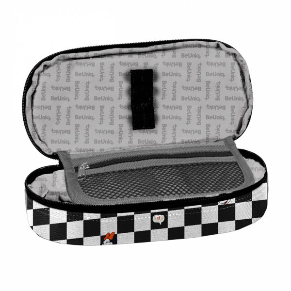 SZACHOWNICA PLECAK MŁODZIEŻOWY SZKOLNY CZARNY BeUniq 4 KOMOROWY ZESTAW 3w1