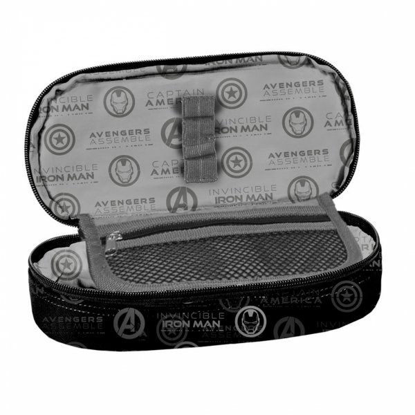 Piórnik dla Chłopaka Iron Man Beuniq Etui do Szkoły Czarny Avengers [AV23SS-013]