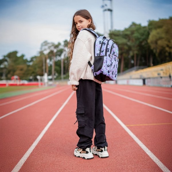 PLECAK SZKOLNY KOTY MŁODZIEŻOWY BACKUP Z KOTKIEM CATS SZKOLNY KOMPLET 3w1