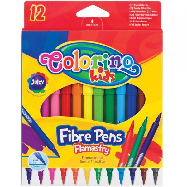 Flamastry Markery 12 kol Colorino Mazaki Pisaki [14588PTR]