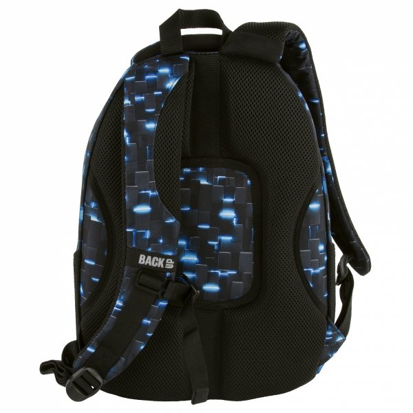 PLECAK BACKUP SZKOLNY MŁODZIEŻOWY DLA CHŁOPAKA 4 kom. BYTEWAVE NIEBIESKI