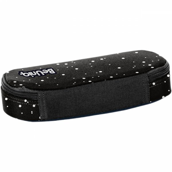 PIÓRNIK CZARNY w KROPKI ETUI SZKOLNY USZTYWNIANY MŁODZIEŻOWY BEUNIQ