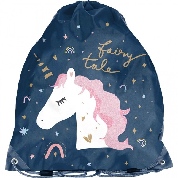 Worek na Strój gimnastyczny w-f Lama Obuwie Kapcie z Jednorożec[PP23JN-712]