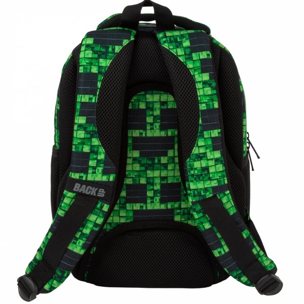 MINECRAFT PLECAK MŁODZIEŻOWY BACKUP SZKOLNY KOMPLET 3w1 PIKSELE GRA DERFORM