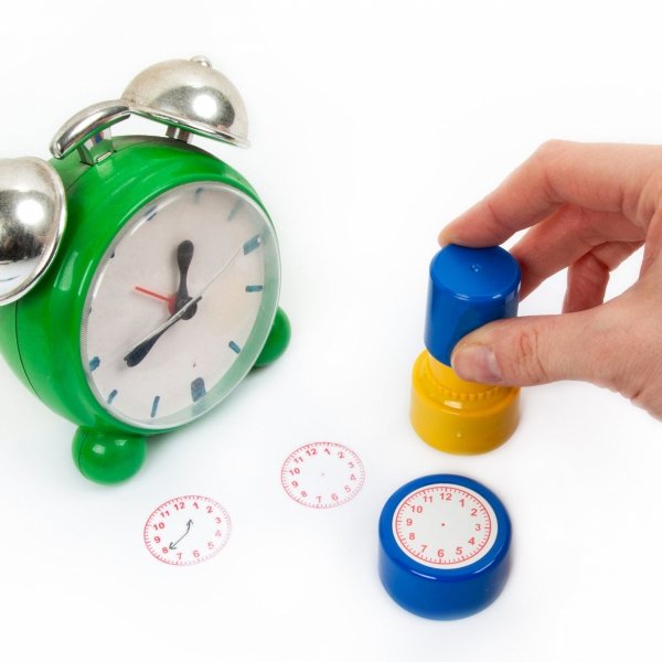 STEMPEL DO NAUKI GODZIN NA ZEGARZE PIECZĄTKI STEMPELKI KIDEA DLA DZIECKA