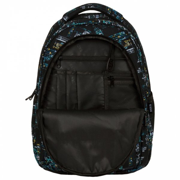 MŁODZIEŻOWY KOMPLET 4 elem PLECAK BACKUP DLA CHŁOPAKA SZKOLNY UKŁAD SCALONY