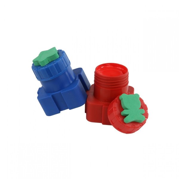 Farby do Malowania Palcami ze Stempelkami 8 Kolorów Kidea dla Dzieci [FDPS8KA]